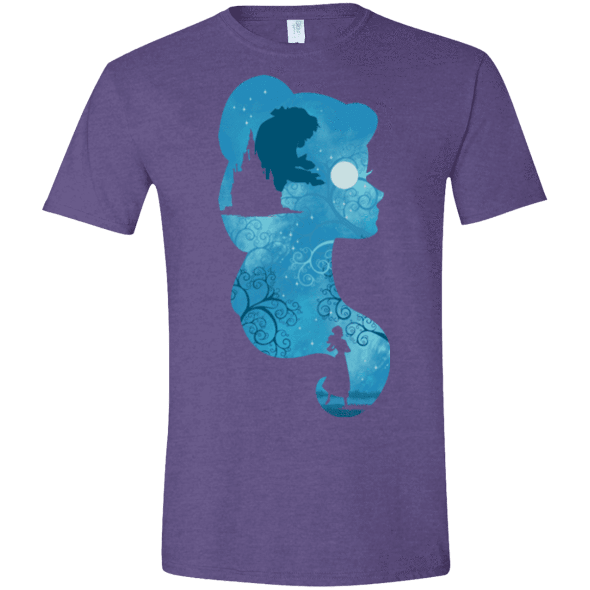 T-Shirts Heather Purple / S Beauty Portrait Men's Semi-Fitted Softstyle