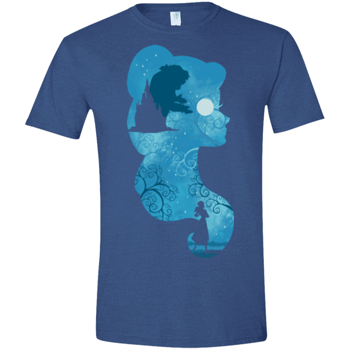 T-Shirts Heather Royal / X-Small Beauty Portrait Men's Semi-Fitted Softstyle