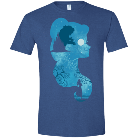 T-Shirts Heather Royal / X-Small Beauty Portrait Men's Semi-Fitted Softstyle