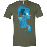 T-Shirts Military Green / S Beauty Portrait Men's Semi-Fitted Softstyle