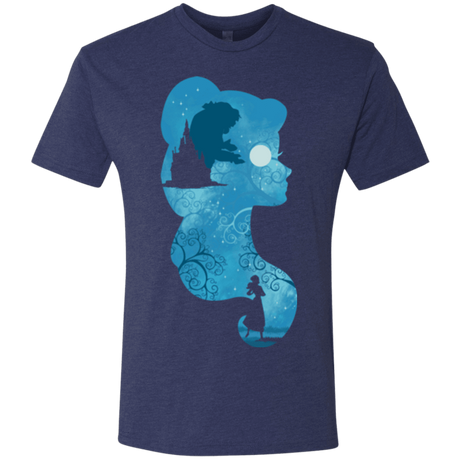 T-Shirts Vintage Navy / S Beauty Portrait Men's Triblend T-Shirt