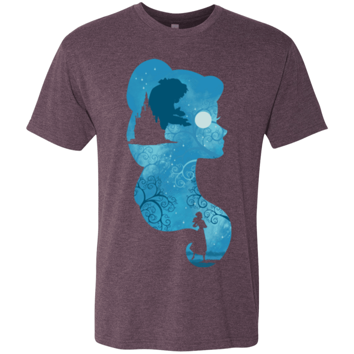 T-Shirts Vintage Purple / S Beauty Portrait Men's Triblend T-Shirt