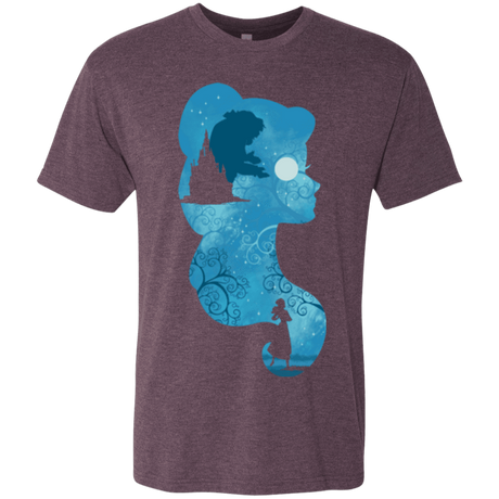T-Shirts Vintage Purple / S Beauty Portrait Men's Triblend T-Shirt