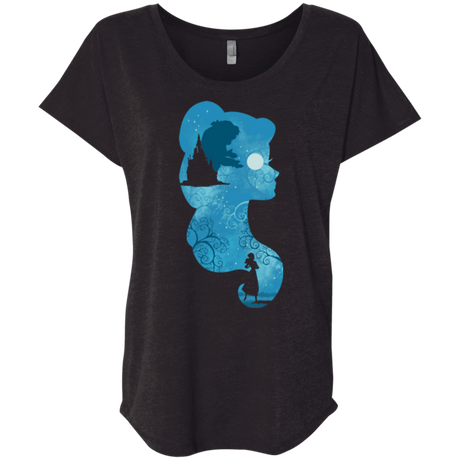 T-Shirts Vintage Black / X-Small Beauty Portrait Triblend Dolman Sleeve