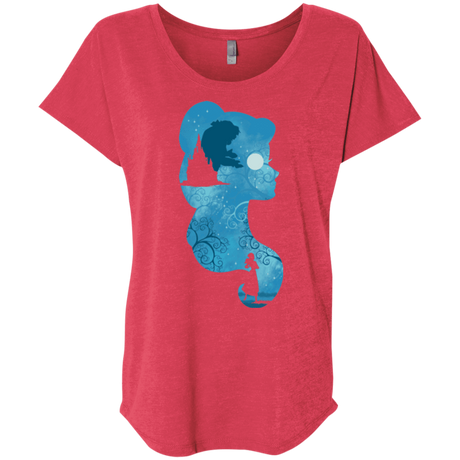 T-Shirts Vintage Red / X-Small Beauty Portrait Triblend Dolman Sleeve