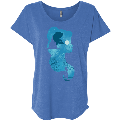 T-Shirts Vintage Royal / X-Small Beauty Portrait Triblend Dolman Sleeve