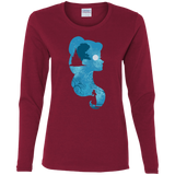T-Shirts Cardinal / S Beauty Portrait Women's Long Sleeve T-Shirt