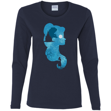 T-Shirts Navy / S Beauty Portrait Women's Long Sleeve T-Shirt