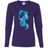 T-Shirts Purple / S Beauty Portrait Women's Long Sleeve T-Shirt