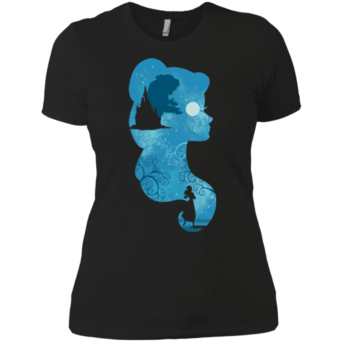 T-Shirts Black / X-Small Beauty Portrait Women's Premium T-Shirt