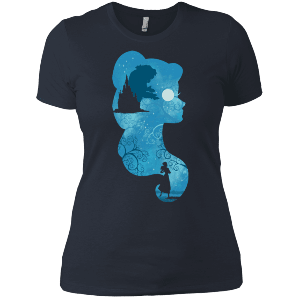 T-Shirts Indigo / X-Small Beauty Portrait Women's Premium T-Shirt