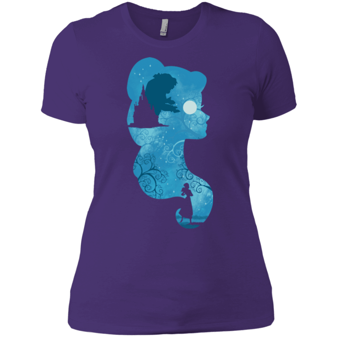 T-Shirts Purple Rush/ / X-Small Beauty Portrait Women's Premium T-Shirt