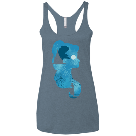 T-Shirts Indigo / X-Small Beauty Portrait Women's Triblend Racerback Tank