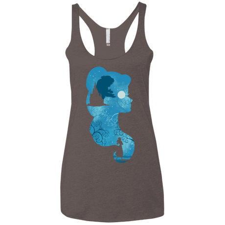 T-Shirts Macchiato / X-Small Beauty Portrait Women's Triblend Racerback Tank