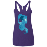 T-Shirts Purple Rush / X-Small Beauty Portrait Women's Triblend Racerback Tank