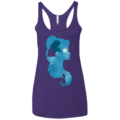 T-Shirts Purple Rush / X-Small Beauty Portrait Women's Triblend Racerback Tank
