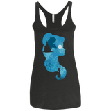 T-Shirts Vintage Black / X-Small Beauty Portrait Women's Triblend Racerback Tank