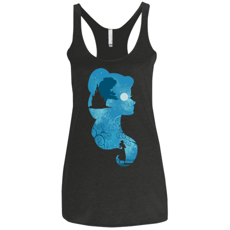 T-Shirts Vintage Black / X-Small Beauty Portrait Women's Triblend Racerback Tank
