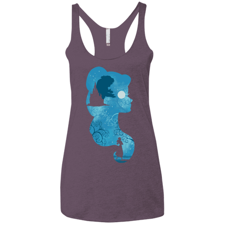 T-Shirts Vintage Purple / X-Small Beauty Portrait Women's Triblend Racerback Tank