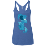 T-Shirts Vintage Royal / X-Small Beauty Portrait Women's Triblend Racerback Tank