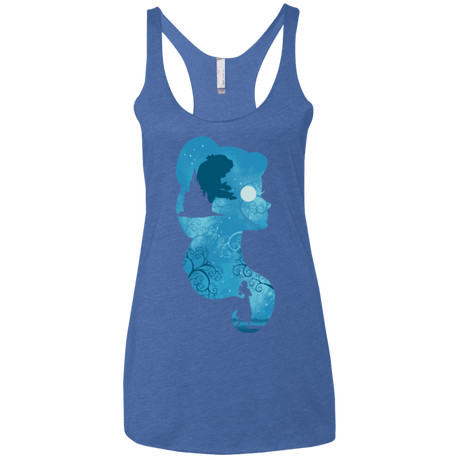 T-Shirts Vintage Royal / X-Small Beauty Portrait Women's Triblend Racerback Tank