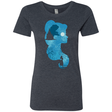 T-Shirts Vintage Navy / S Beauty Portrait Women's Triblend T-Shirt