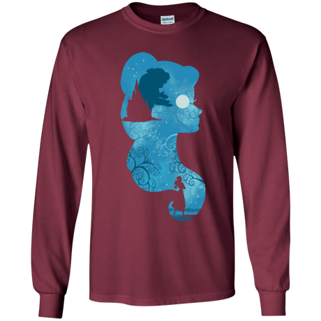 T-Shirts Maroon / YS Beauty Portrait Youth Long Sleeve T-Shirt