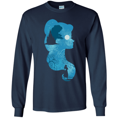 T-Shirts Navy / YS Beauty Portrait Youth Long Sleeve T-Shirt