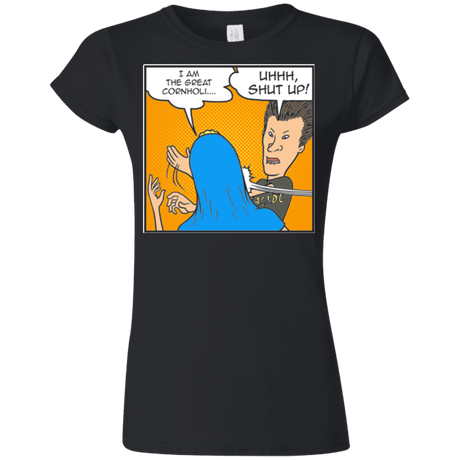 T-Shirts Black / S Beavis Butthead Slap Junior Slimmer-Fit T-Shirt