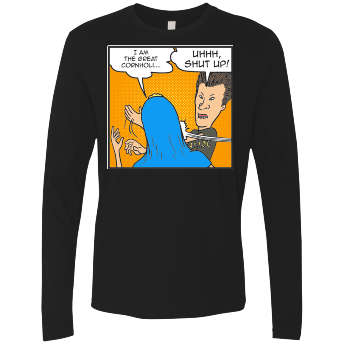 Beavis Butthead Slap Men's Premium Long Sleeve