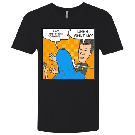 T-Shirts Black / X-Small Beavis Butthead Slap Men's Premium V-Neck