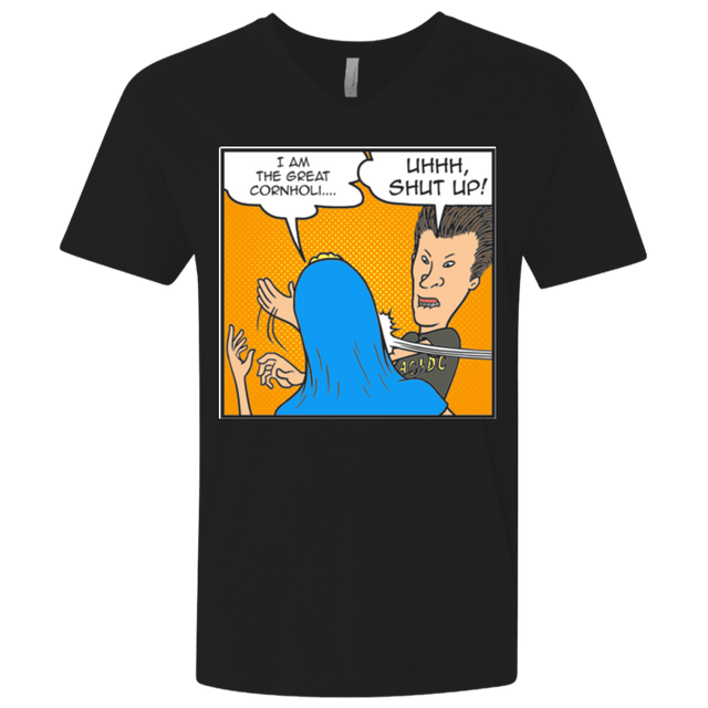 T-Shirts Black / X-Small Beavis Butthead Slap Men's Premium V-Neck