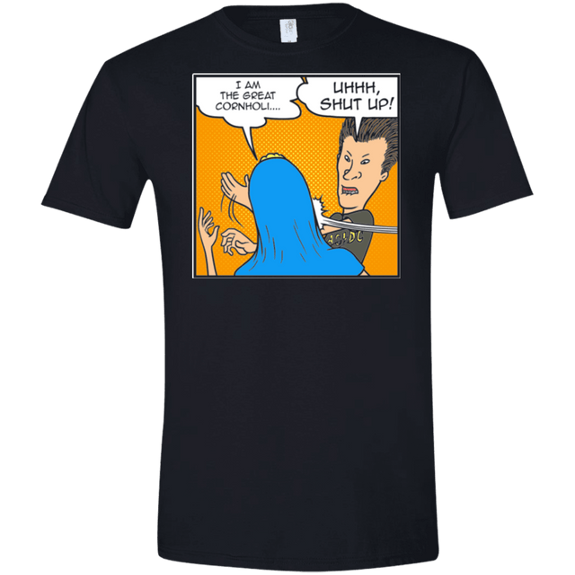 T-Shirts Black / X-Small Beavis Butthead Slap Men's Semi-Fitted Softstyle