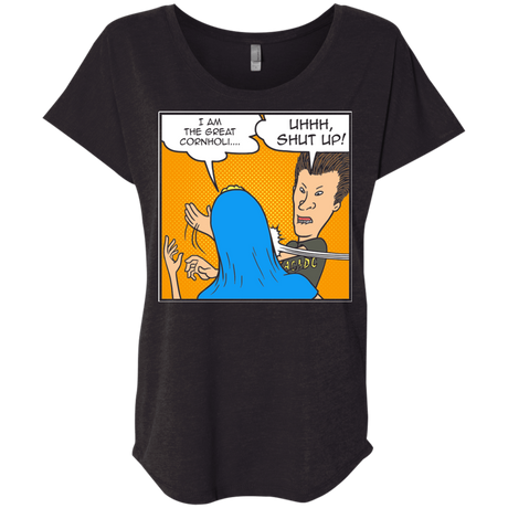 T-Shirts Vintage Black / X-Small Beavis Butthead Slap Triblend Dolman Sleeve