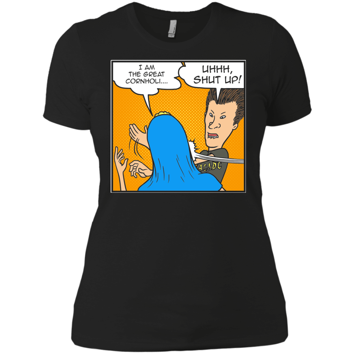 T-Shirts Black / X-Small Beavis Butthead Slap Women's Premium T-Shirt