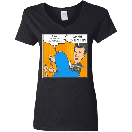 T-Shirts Black / S Beavis Butthead Slap Women's V-Neck T-Shirt