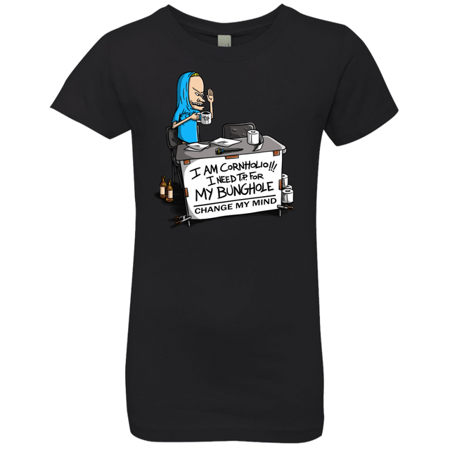 T-Shirts Black / YXS Beavis Change My Mind Girls Premium T-Shirt
