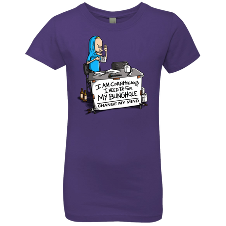 T-Shirts Purple Rush / YXS Beavis Change My Mind Girls Premium T-Shirt
