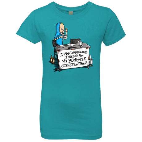 T-Shirts Tahiti Blue / YXS Beavis Change My Mind Girls Premium T-Shirt