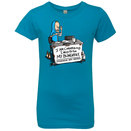 T-Shirts Turquoise / YXS Beavis Change My Mind Girls Premium T-Shirt