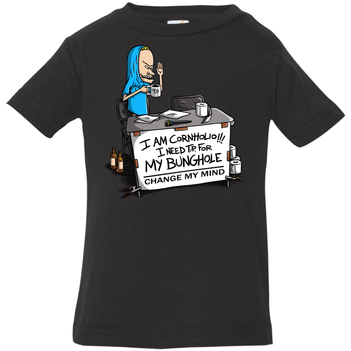 T-Shirts Black / 6 Months Beavis Change My Mind Infant Premium T-Shirt