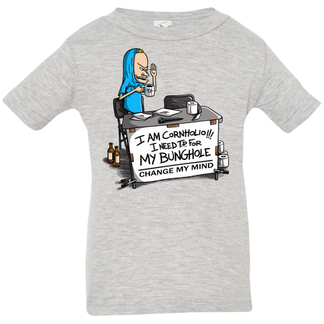 T-Shirts Heather Grey / 6 Months Beavis Change My Mind Infant Premium T-Shirt