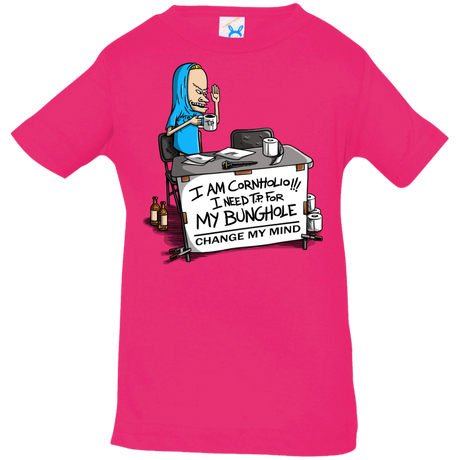 T-Shirts Hot Pink / 6 Months Beavis Change My Mind Infant Premium T-Shirt