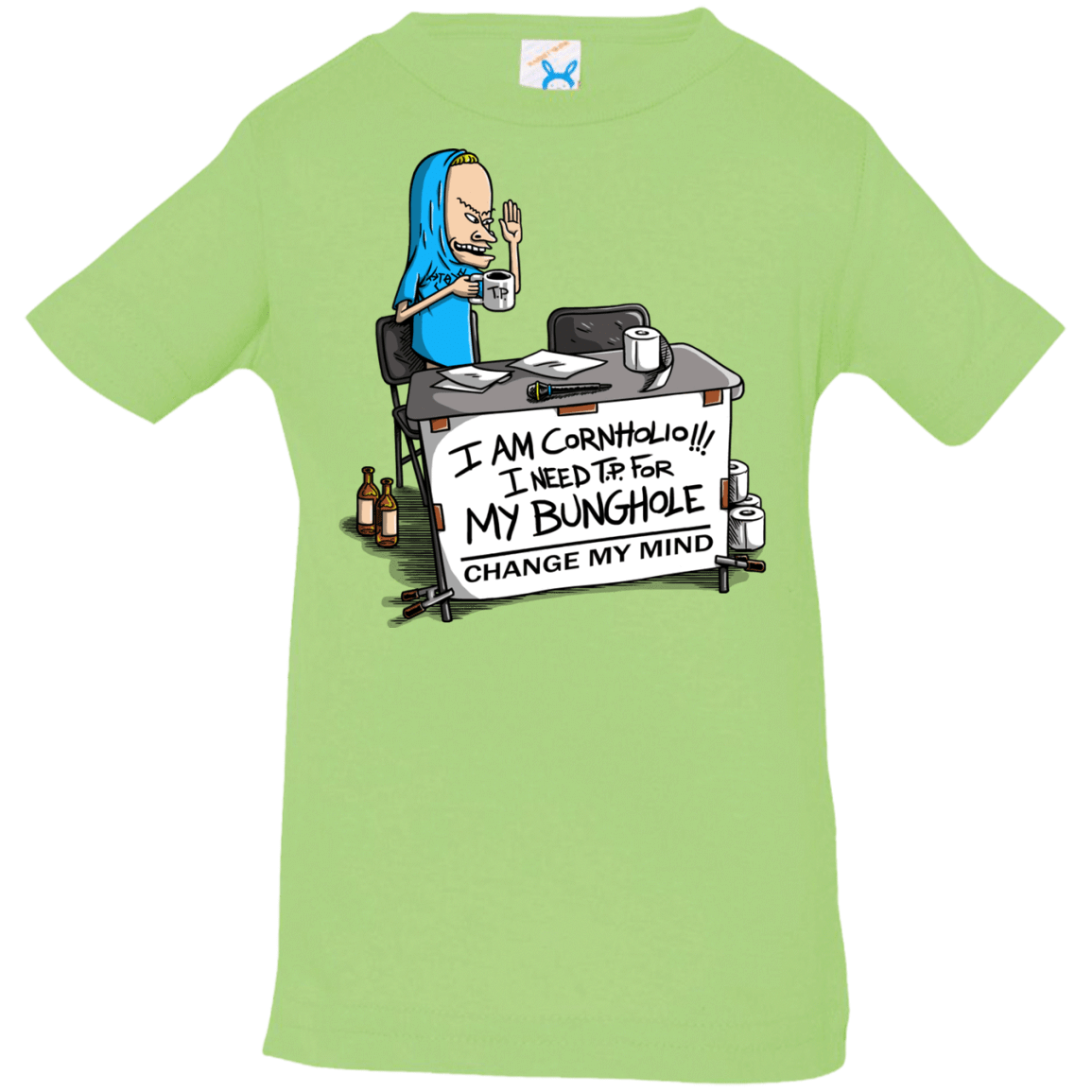 T-Shirts Key Lime / 6 Months Beavis Change My Mind Infant Premium T-Shirt