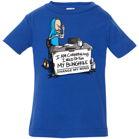 T-Shirts Royal / 6 Months Beavis Change My Mind Infant Premium T-Shirt