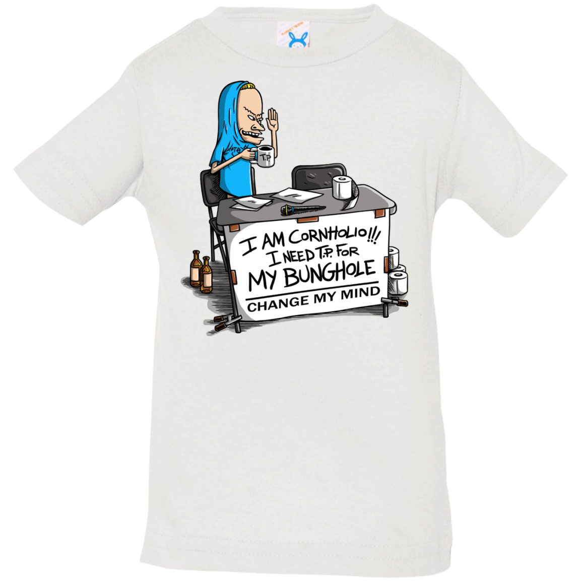 T-Shirts White / 6 Months Beavis Change My Mind Infant Premium T-Shirt