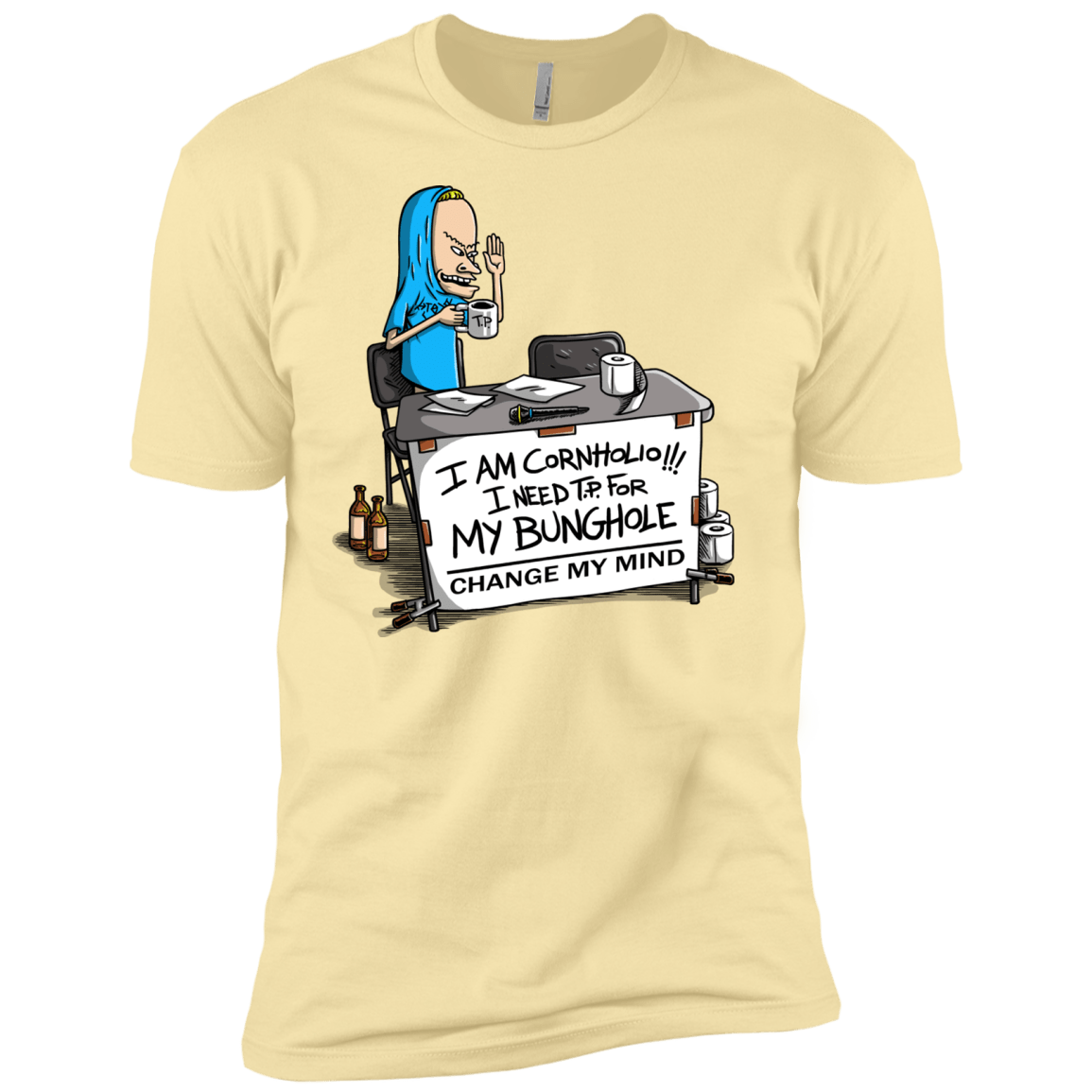 Beavis Change My Mind Men's Premium T-Shirt