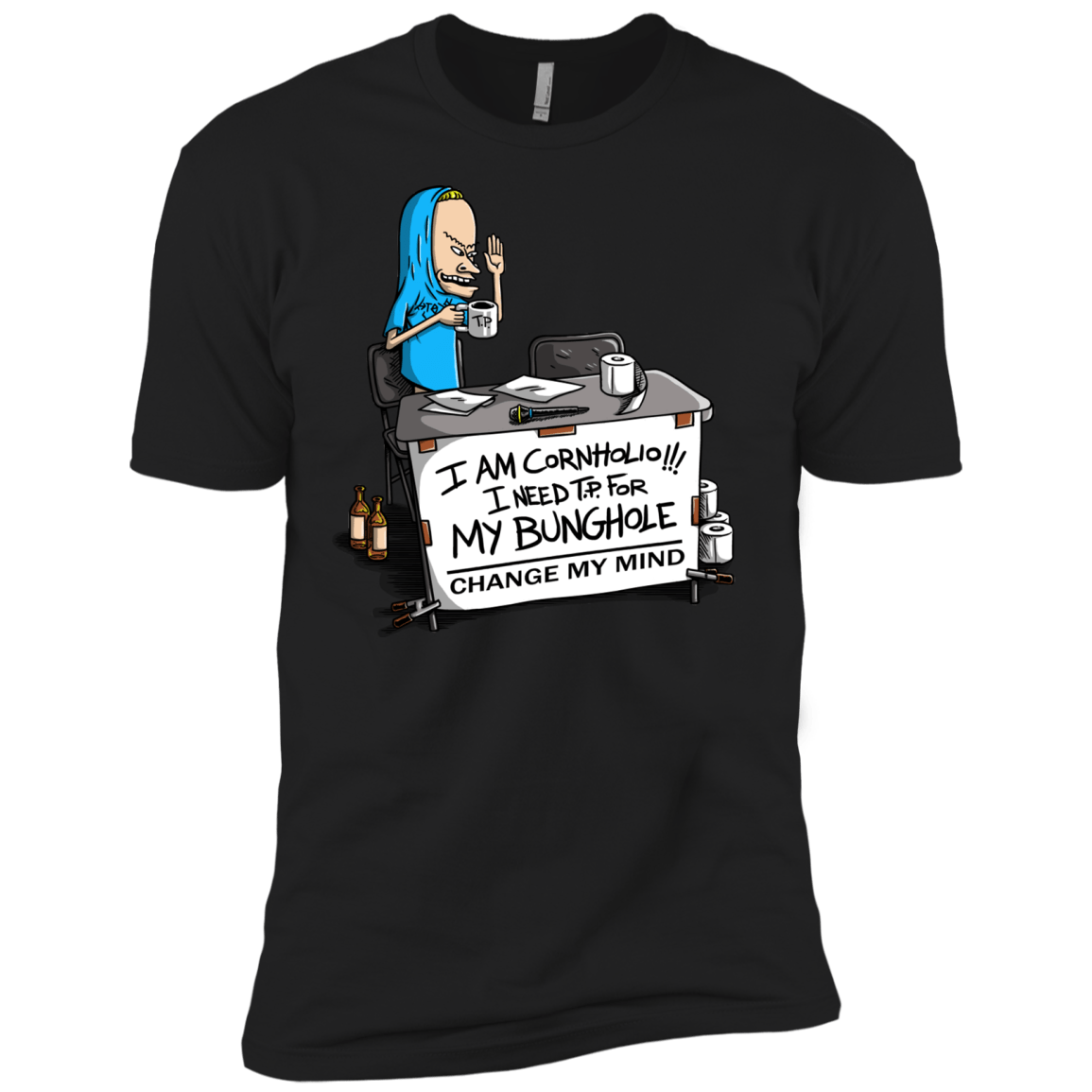 Beavis Change My Mind Men's Premium T-Shirt