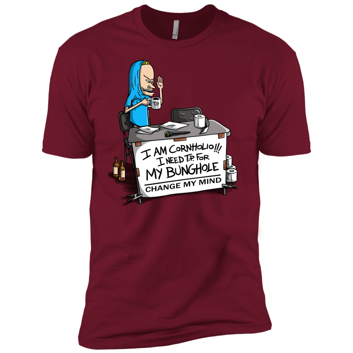 Beavis Change My Mind Men's Premium T-Shirt