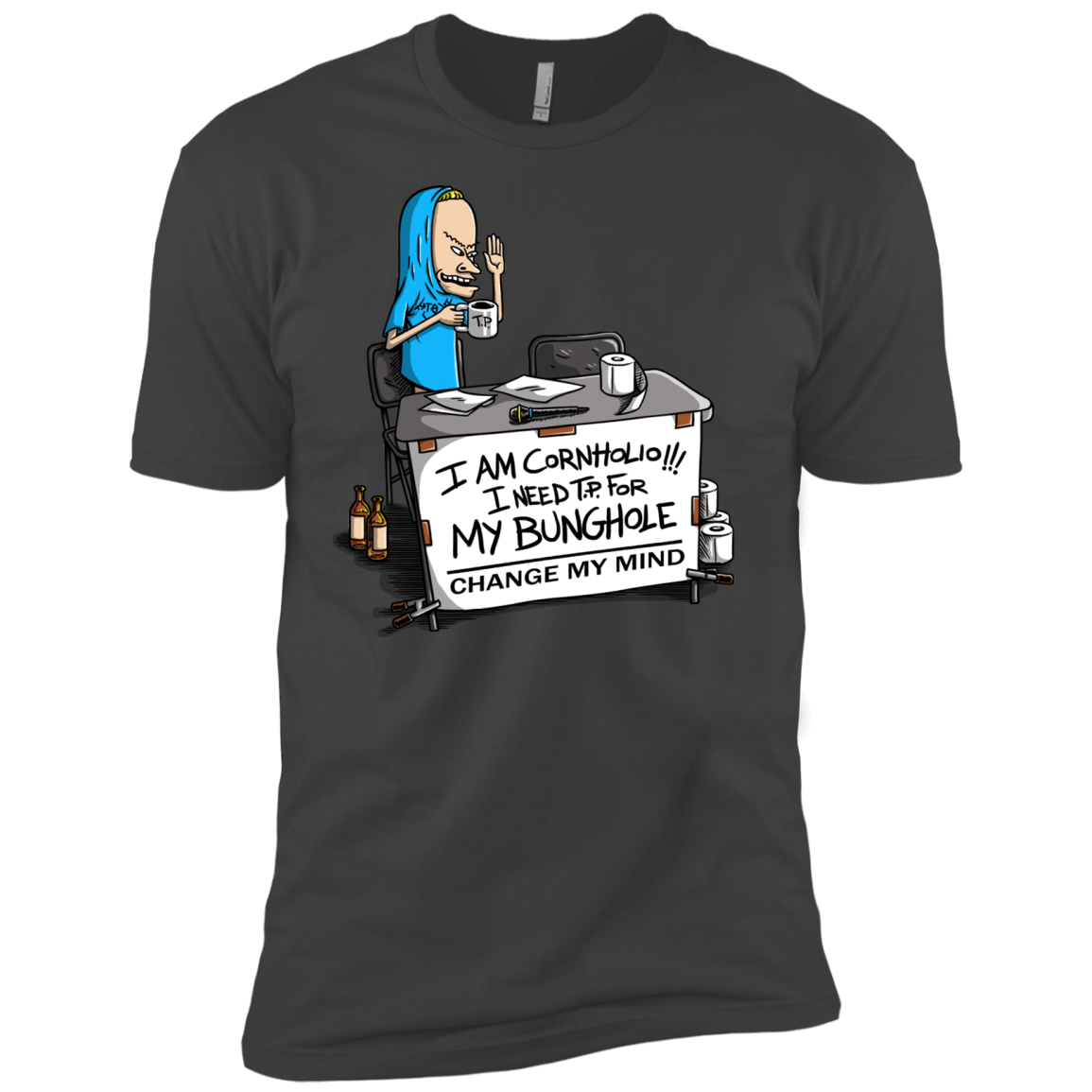 Beavis Change My Mind Men's Premium T-Shirt